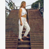 女式人字拖 - 土色