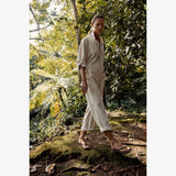 女式人字拖 - 土色