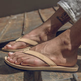 男士人字拖 - 土色淺色