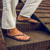 女式人字拖 - 土色