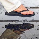 女式人字拖 - 黑色