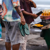 男士人字拖 - 土色淺色