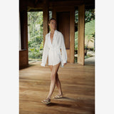 女式人字拖 - 花粉